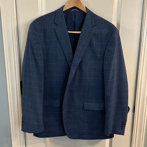 Men’s blue houndstooth blazer size 50R